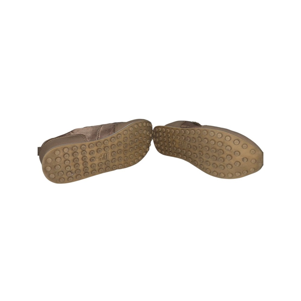 HM Kids Sneakers Taupe Brown Athletic Shoes Hook Loop Strap Size US 13.5 EUR 31 - Picture 5 of 7